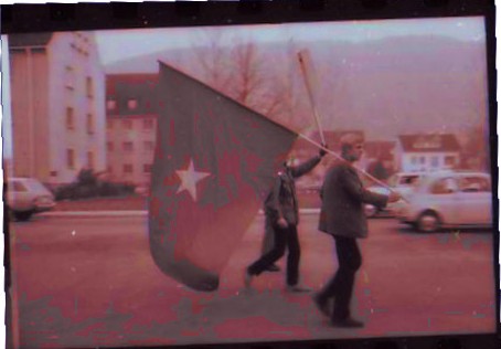 Demonstration auf der Römerstraße, 1967