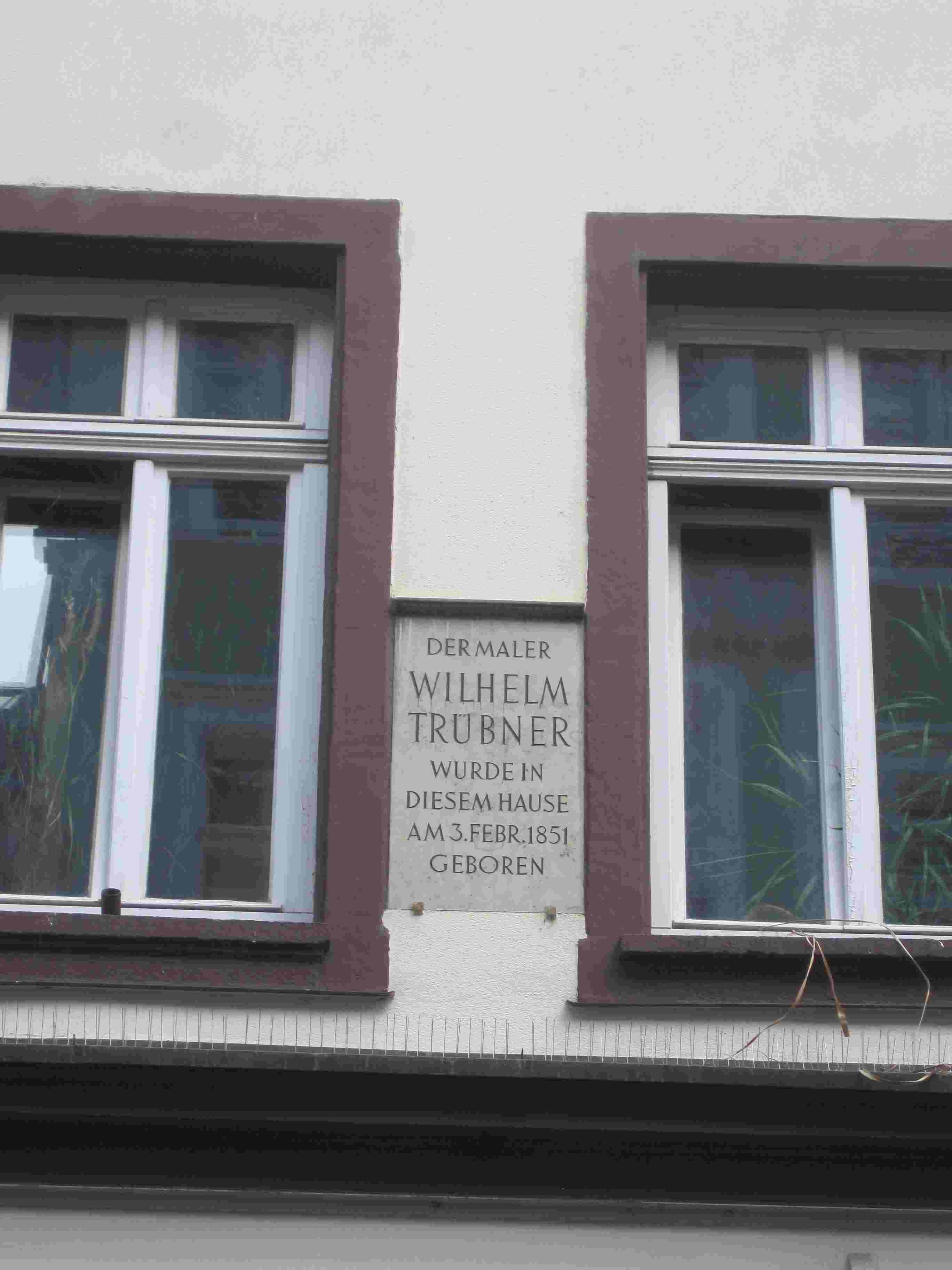 Tafel an der Hauptstraße 139