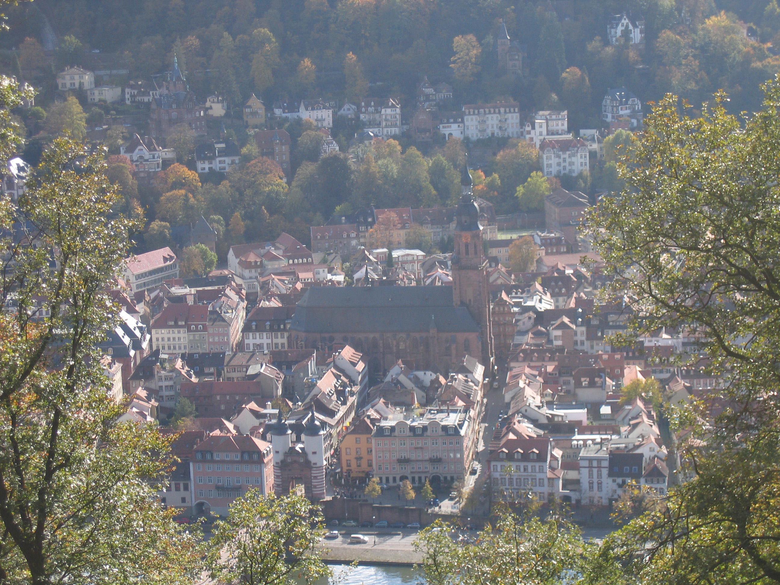 Heiliggeistkirche vom Heiligenberg aus